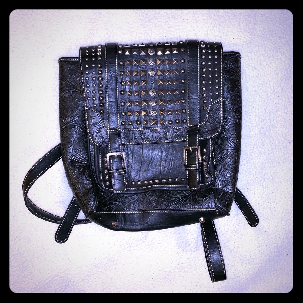 Montana West Slanted Stud Collection Backpack